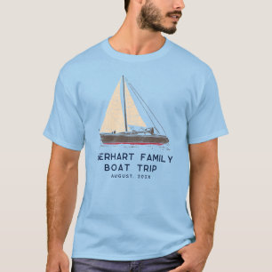 T-shirt Voyage en bateau de famille nautique voile personn