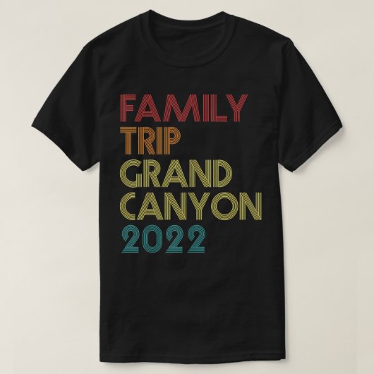 T-shirt Voyage en famille 2022 Grand Canyon Vacation Corre (Design devant)