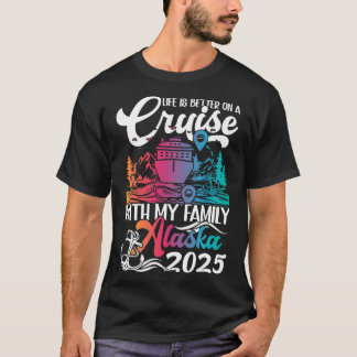 T-shirt Voyage en famille en croisière en Alaska -
