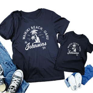 T-shirt Voyage en famille sur mesure Summer Beach Group Tr