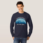 T-shirt Voyage en famille sur mesure Vacances en hiver lon (Devant entier)