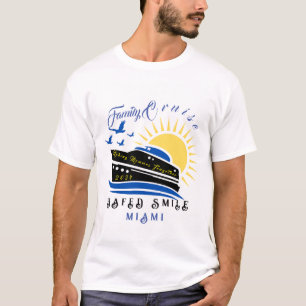 T-shirt Voyage en famille sur un bateau de croisière perso