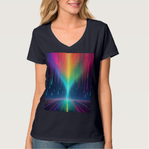 T-shirt Voyage en goutte arc-en-ciel