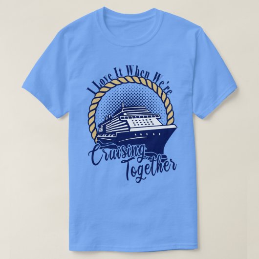 T-shirt Voyage En Groupe De Croisière J'Aime Quand Étaient (Design devant)