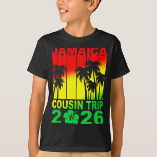 T-shirt Voyage en Jamaïque 2026 Voyage avec cousins Réunio