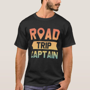 T-shirt Voyage en route Capitaine Camping d'été Voyage en