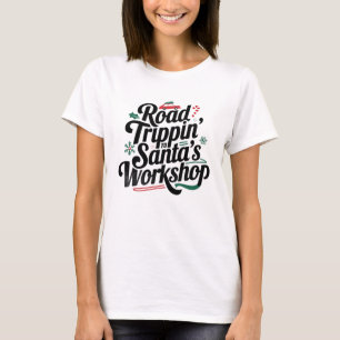 T-shirt Voyage en route vers l'atelier de Père Noël