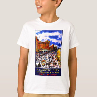 T-shirt Voyage en train de vintage Atlantic City