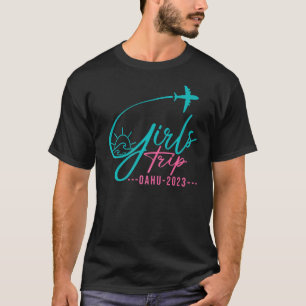 T-shirt Voyage en vol Oahu Hawaiian Matching Girp Voyage