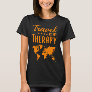 T-shirt Voyage Est Thérapeutique Voyageurs Hommes Femmes V
