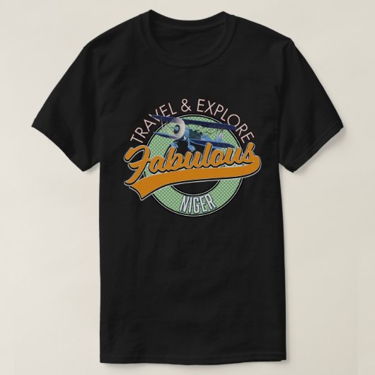 T-shirt voyage explorer fabuleux logo Niger (Design devant)