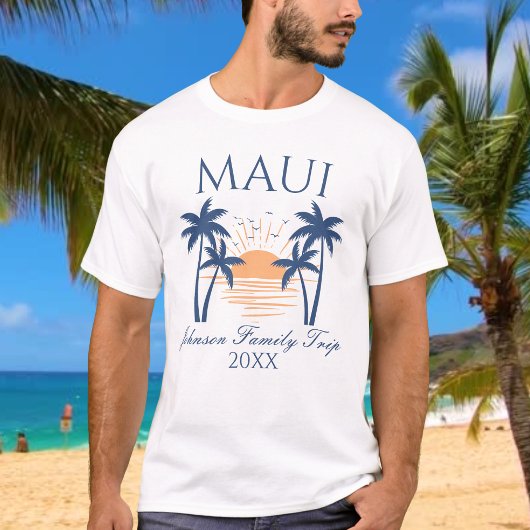 T-shirt Voyage Famille Maui