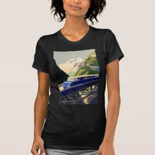 T-shirt Voyage ferroviaire en Europe vintage