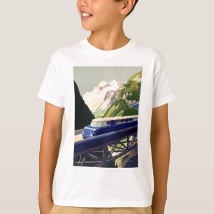 T-shirt Voyage ferroviaire en Europe vintage