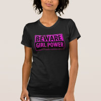 VOYAGE Fille Power - Panneau en métal noir rose Da