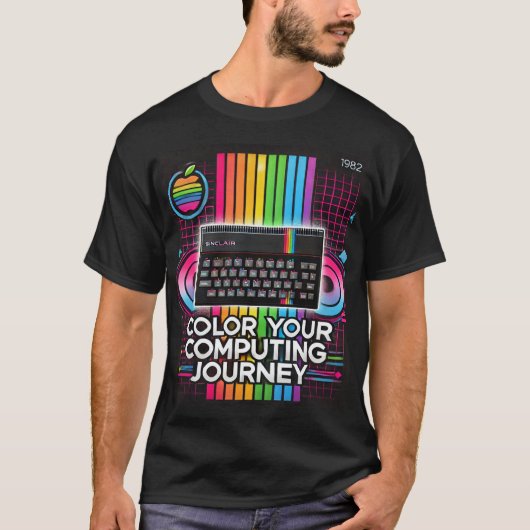 T-shirt Voyage informatique - spectre rétro Sinclair ZX (Devant)