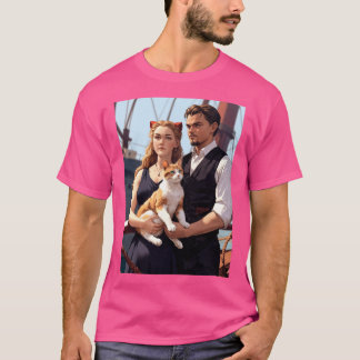 T-shirt Voyage intemporel : Amour, Loyauté et Mer ouverte