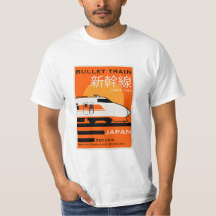 T-shirt Voyage Japon Train à Grande Vitesse Shinkansen
