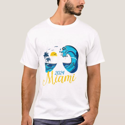 T-shirt Voyage Miami 2024 Beach (Devant)