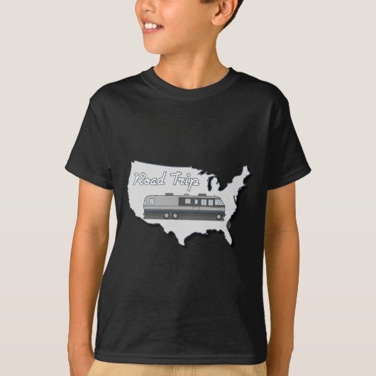 T-shirt Voyage par la route classique des Etats-Unis de (Devant)