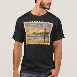 T-shirt Voyage Rétro Huntington Beach Californie Vintage