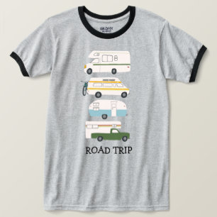T-shirt VOYAGE ROUTIER Campervan vanlife RV PERSONNALISER 