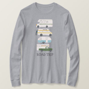 T-shirt VOYAGE ROUTIER PERSONNALISER de remorque Campervan