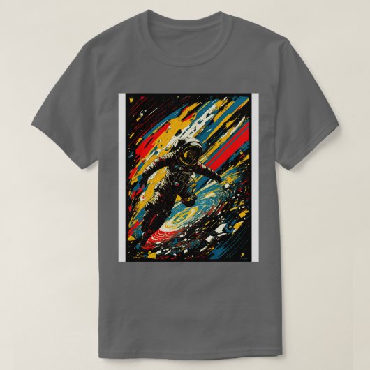 T-shirt Voyage spatial brisé 1 (Design devant)