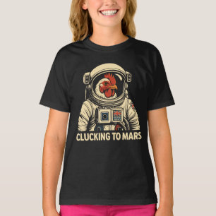 T-shirt Voyage spatial de poulets d'astronaute