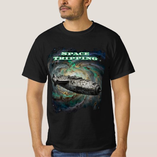 T-shirt Voyage spatial vers la Terre (Devant)