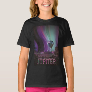 T-shirt Voyage sur Jupiter en montgolfière au milieu des a