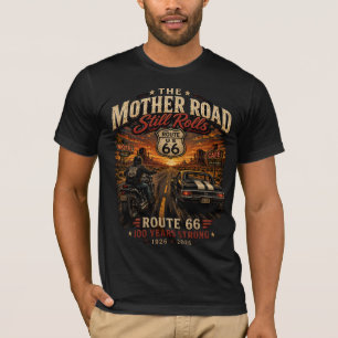 T-shirt Voyage sur la route 66 pour son centenaire