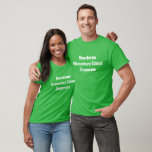 T-shirt Voyage sur le terrain personnalisable Chaperone Gr<br><div class="desc">Personnalisez vos propres t-shirts de chaperon préscolaire,  élémentaire ou moyen-scolaire avec votre couleur verte pour des sorties sur le terrain et d'autres événements scolaires avec des parents bénévoles comme piste et journée de terrain.</div>