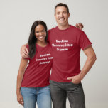 T-shirt Voyage sur le terrain personnalisé Chaperone Maroo<br><div class="desc">Personnalisez vos propres t-shirts de chaperon préscolaire,  primaire ou secondaire avec votre marron couleur scolaire pour des excursions sur le terrain et d'autres événements scolaires avec des parents bénévoles comme piste et journée de terrain.</div>
