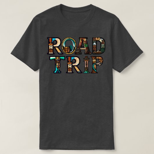 T-shirt Voyage sur route (Design devant)