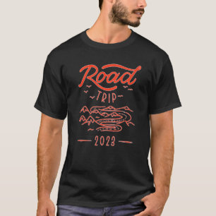 T-shirt Voyage sur route 2023 vacances en famille