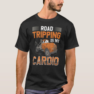 T-shirt Voyage Sur Route Est Mon Cardio Tow Trucker Ventil