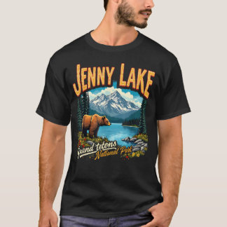 T-shirt Voyage vacances au parc national Jenny Lake vintag