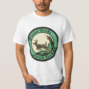 T-shirt Voyage Vintage, Grand Forks, Dakota du Nord