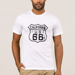 T-shirt Voyage vintage, Route 66 Rétro, Californie