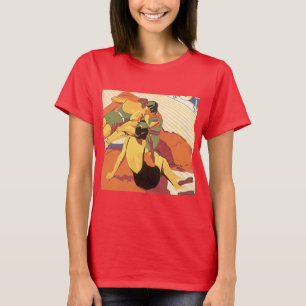 T-shirt Voyage Vintage, Vacances sur un Navire de Croisièr