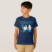 T-shirt Voyageant (Manchots) (Devant entier)