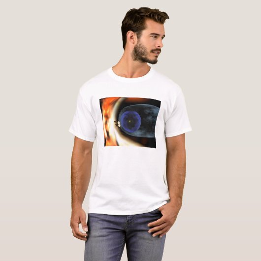 T-shirt Voyager 2 vaisseau spatial (Devant entier)