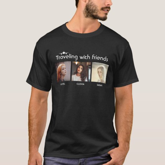 T-shirt Voyager avec des amis (Devant)