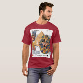 T-shirt Voyager comme un pharaon (Devant entier)