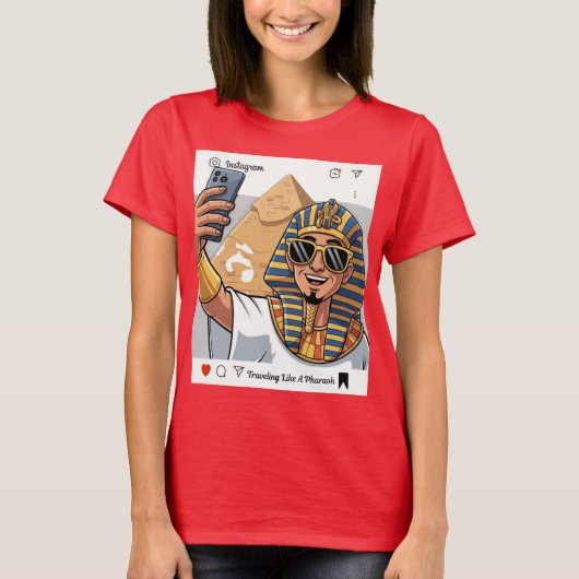 T-shirt Voyager comme un pharaon (Devant)
