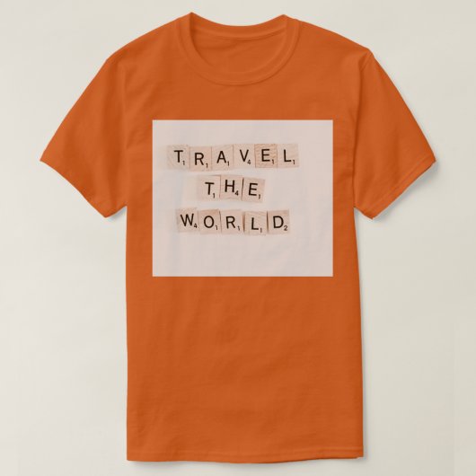 T-shirt Voyager dans le monde (Design devant)