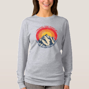 T-shirt voyager dans le monde laissez l'aventure commencer
