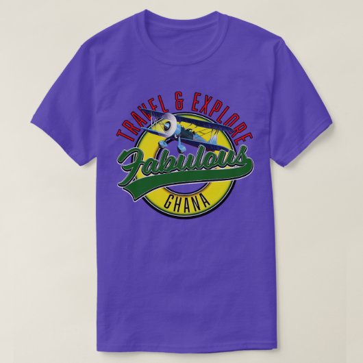 T-shirt Voyager explorer le fabuleux Ghana (Design devant)