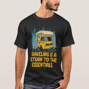 T-shirt Voyager revient à Essentials Trip Road Tr